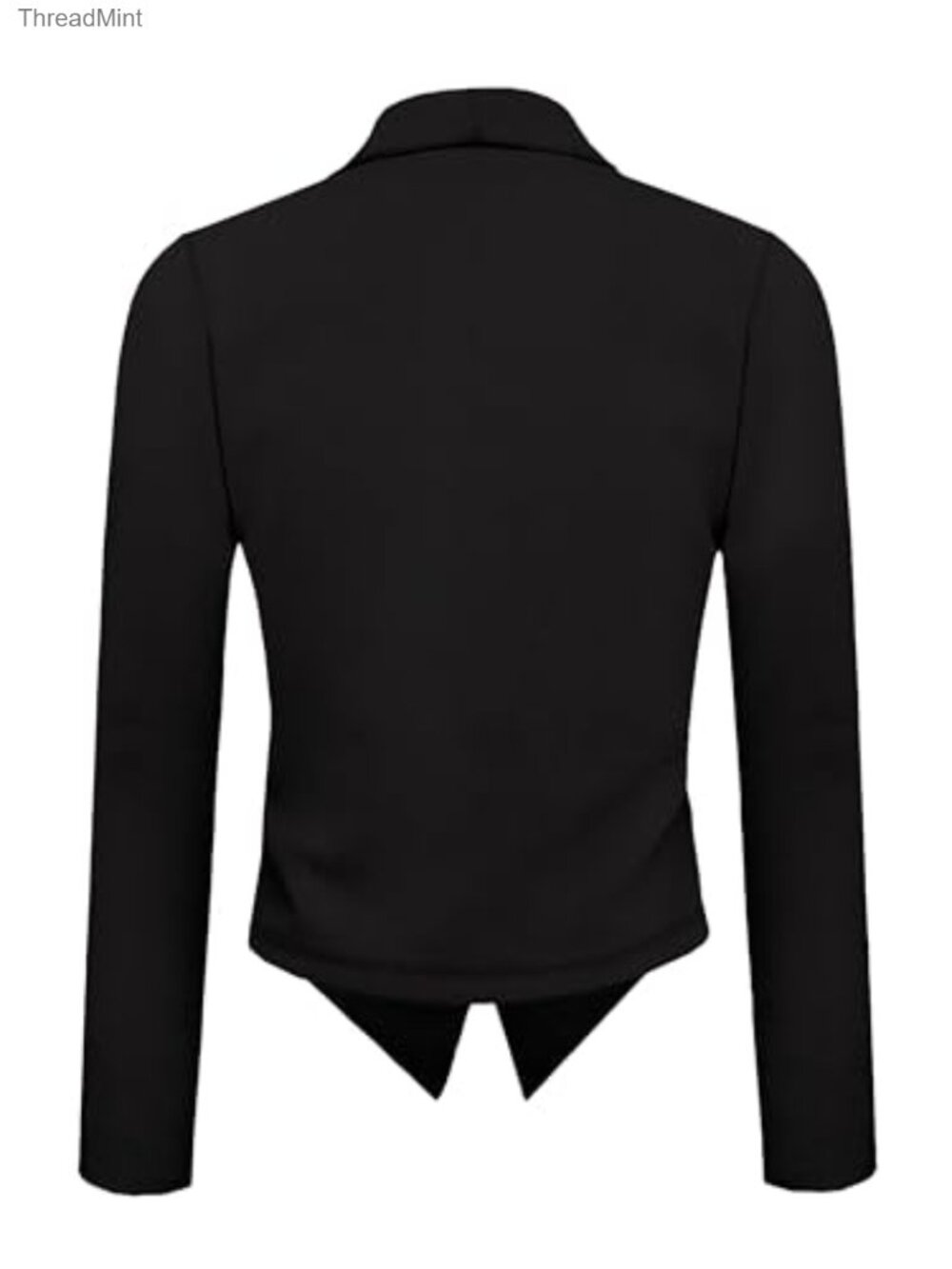 Women's Casual Blazer Open Front Shawl Collar 3/4 Sleeve - Picture 3 of 6